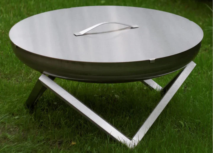 Alfred Riess Fire Pit Cover - Large Stainless - Image 2