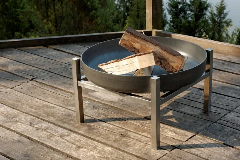 Alfred Riess Inuvik Steel Fire Pit - Medium 63cm - Image 5