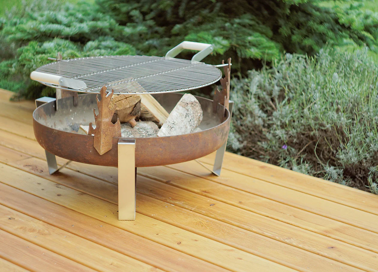 Alfred Riess Tashkooh Steel Fire Pit - Medium - Image 3