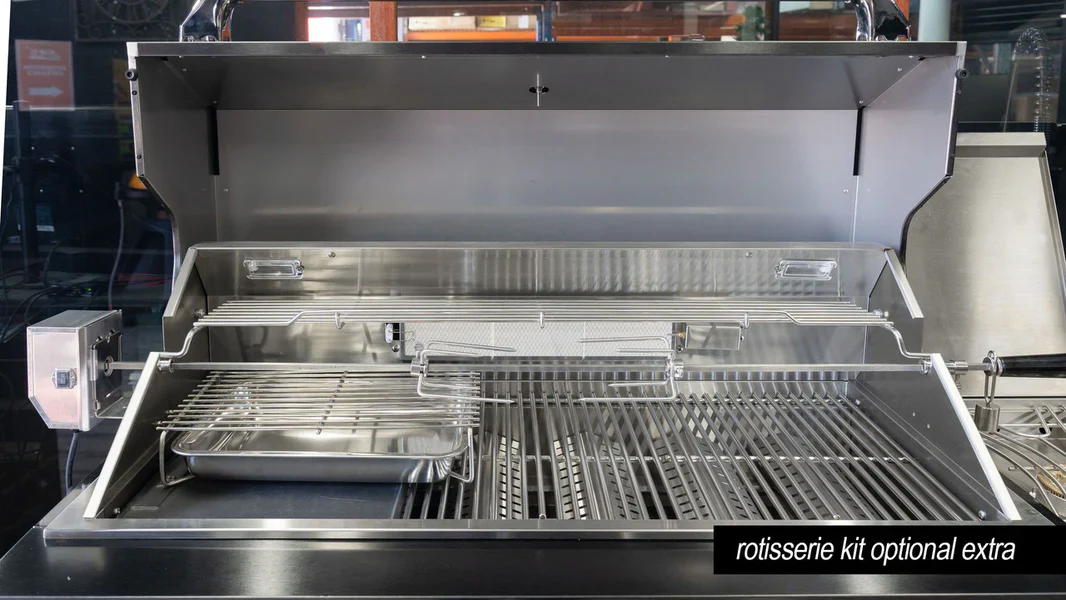 Aspire Stainless Steel 6 Burner BBQ on cabinet - Image 11