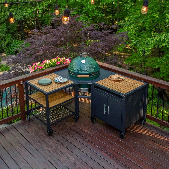 Big Green Egg Large Mod Nest Corner + Exp + Cabinet Package - Image 5