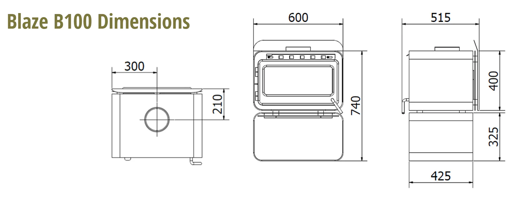 Blaze 100 Wood Heater - Image 6