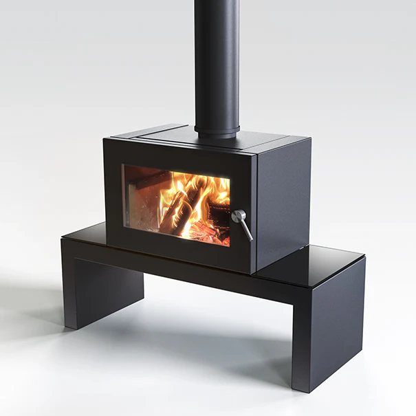Blaze 605 Wood Heater with Coffee Table Base - Image 3