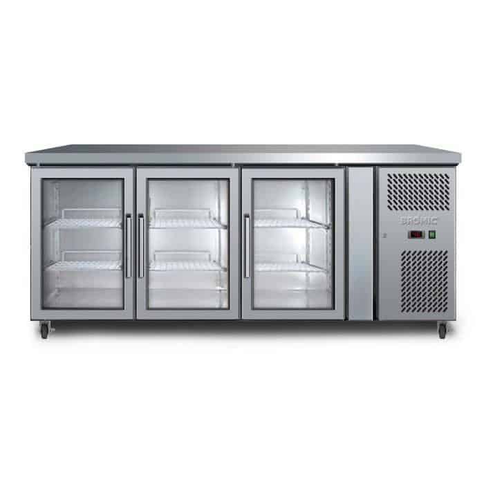 Bromic 417 Litre Underbench Three Door Display Chiller - UBC1795GD