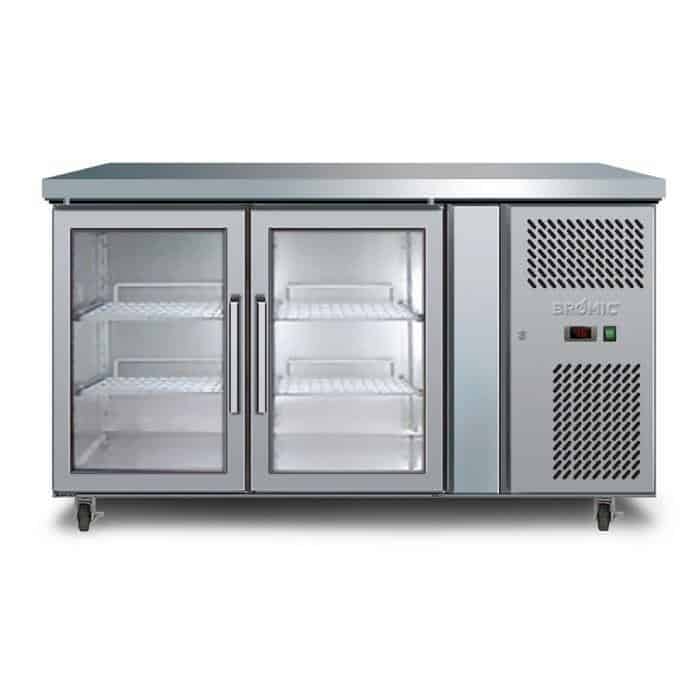 Bromic 282 Litre Underbench Two Door Display Chiller - UBC1360GD