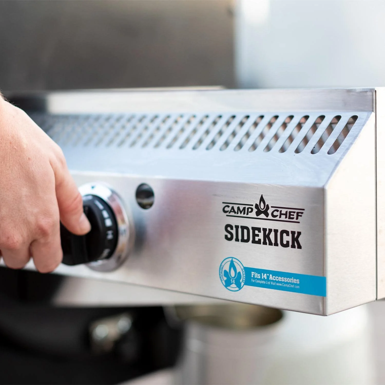 Camp Chef 14inch Sidekick Side Burner (with SG30 Griddle) - Image 3
