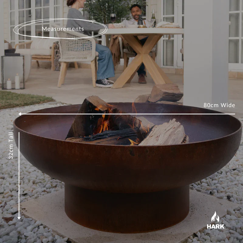 Hark Luca 80 Corten Steel Fire Pit - Image 2