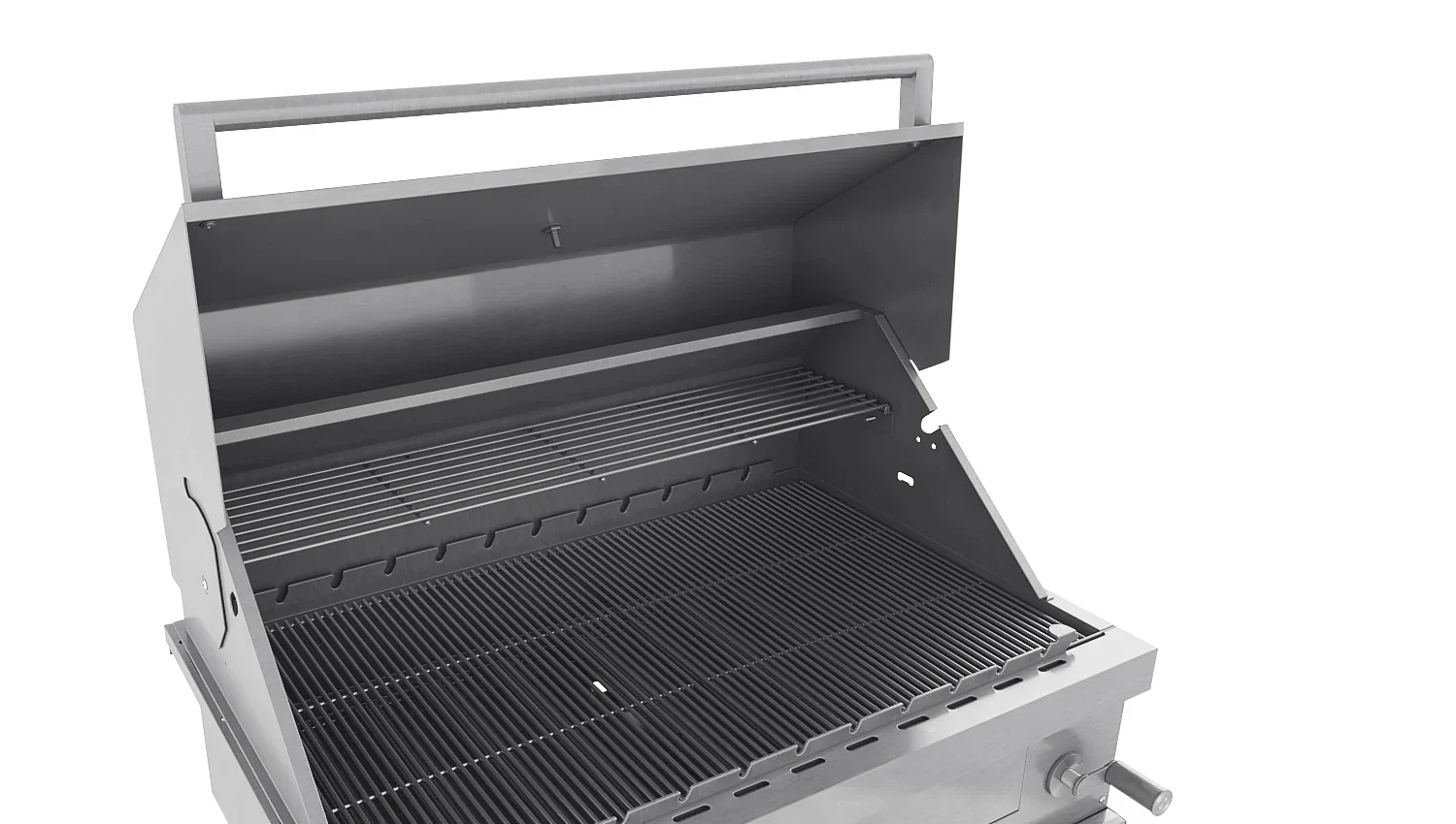 Clearance Sale - Tucker Charcoal Deluxe Pro BBQ on Cabinet with Roasting Hood - Image 3