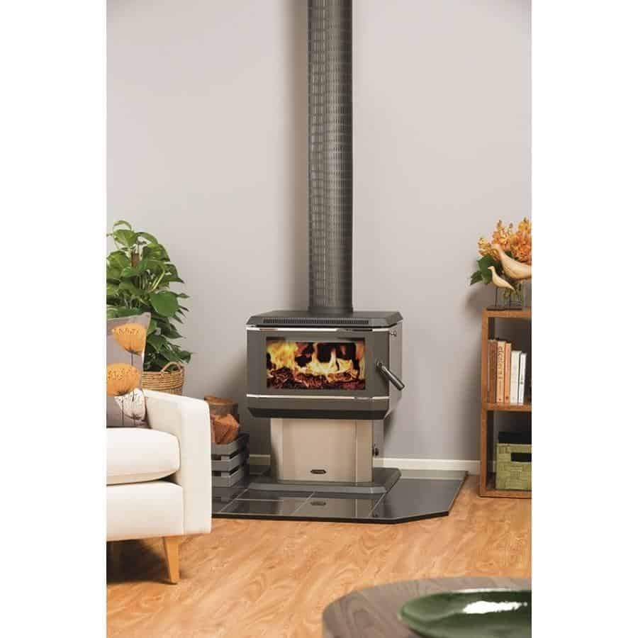 Coonara Midi Stainless Steel Freestanding Woodheater
