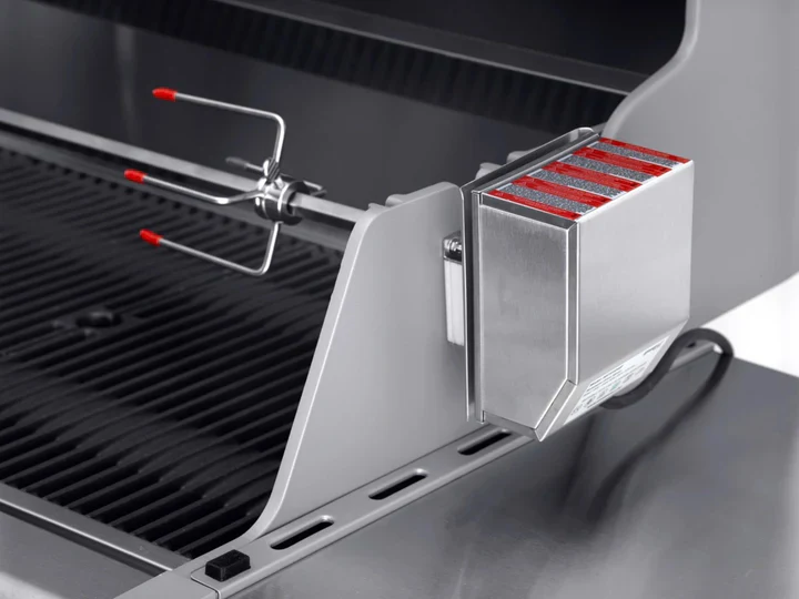 Crossray 4 Burner Rotisserie Kit with Motor - Image 2