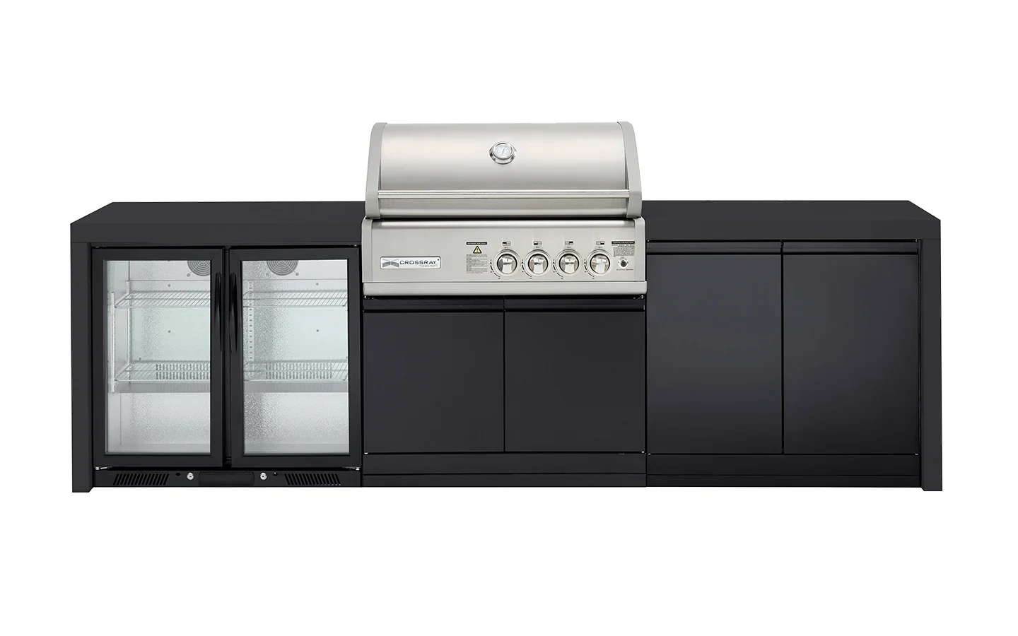Crossray X-Origin 4 Burner Black Premium Outdoor Kitchen - Image 6
