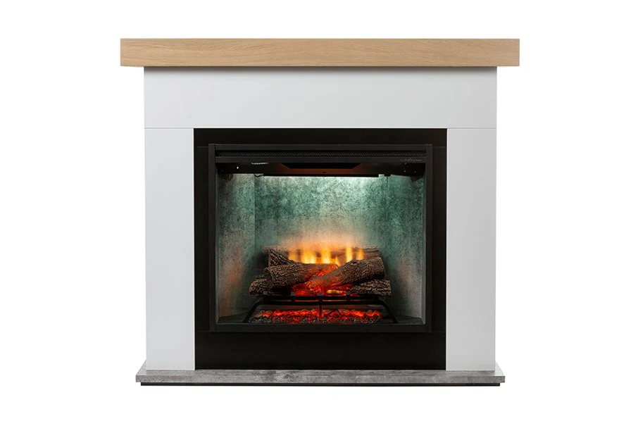 Dimplex 2kW Huxley Mantle with 30 Revillusion Firebox with Concrete Finish - Image 2