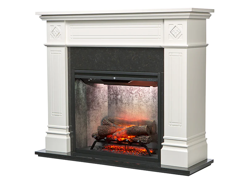 Dimplex 2kW Osbourne Mantle with 30 Revillusion Firebox and Concrete Finish