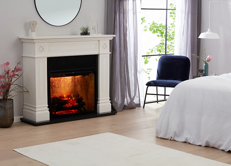Dimplex 2kW Osbourne Mantle with 30 Revillusion Firebox and Concrete Finish - Image 3