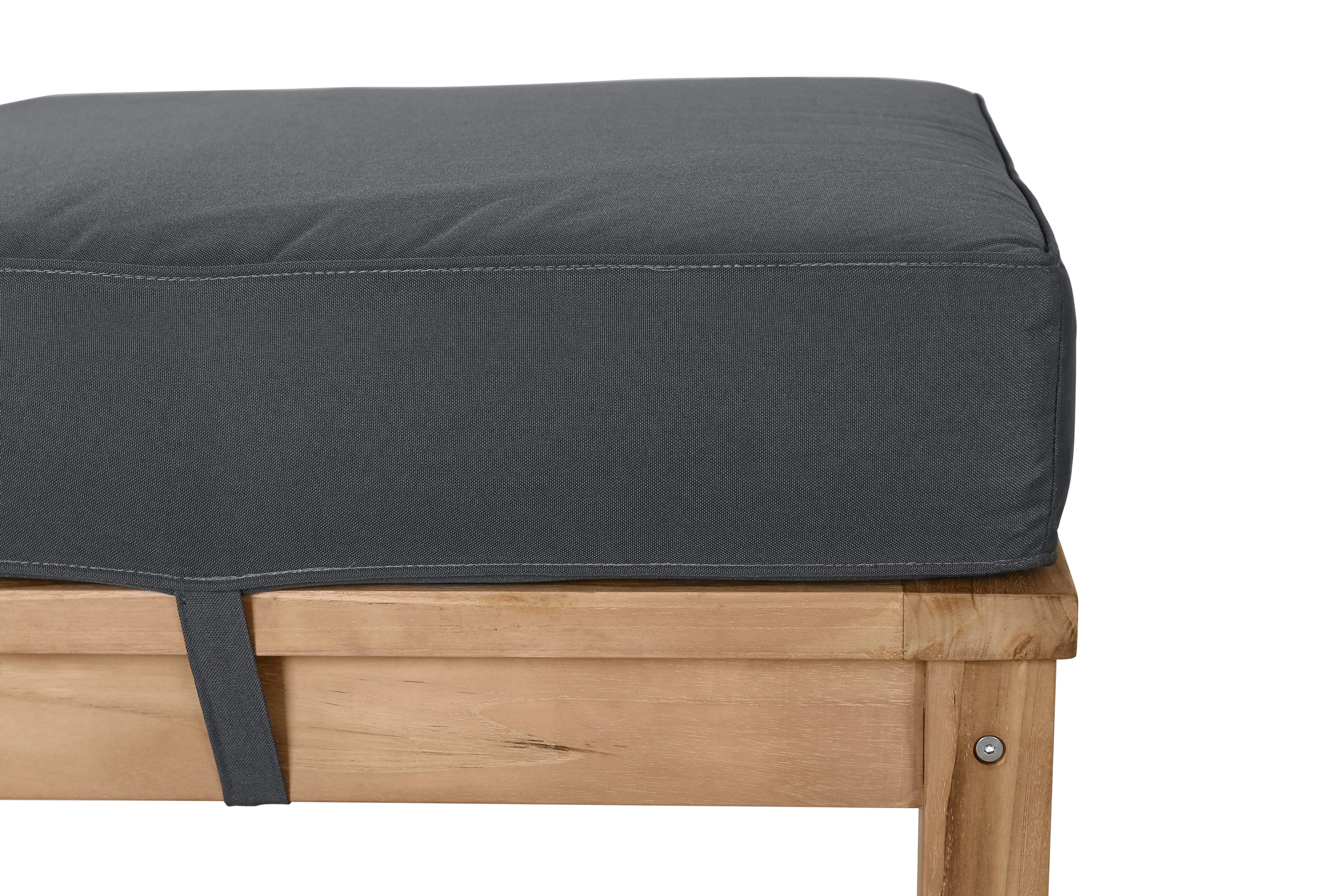 East India Lombok Ottoman with Cushion - Image 2