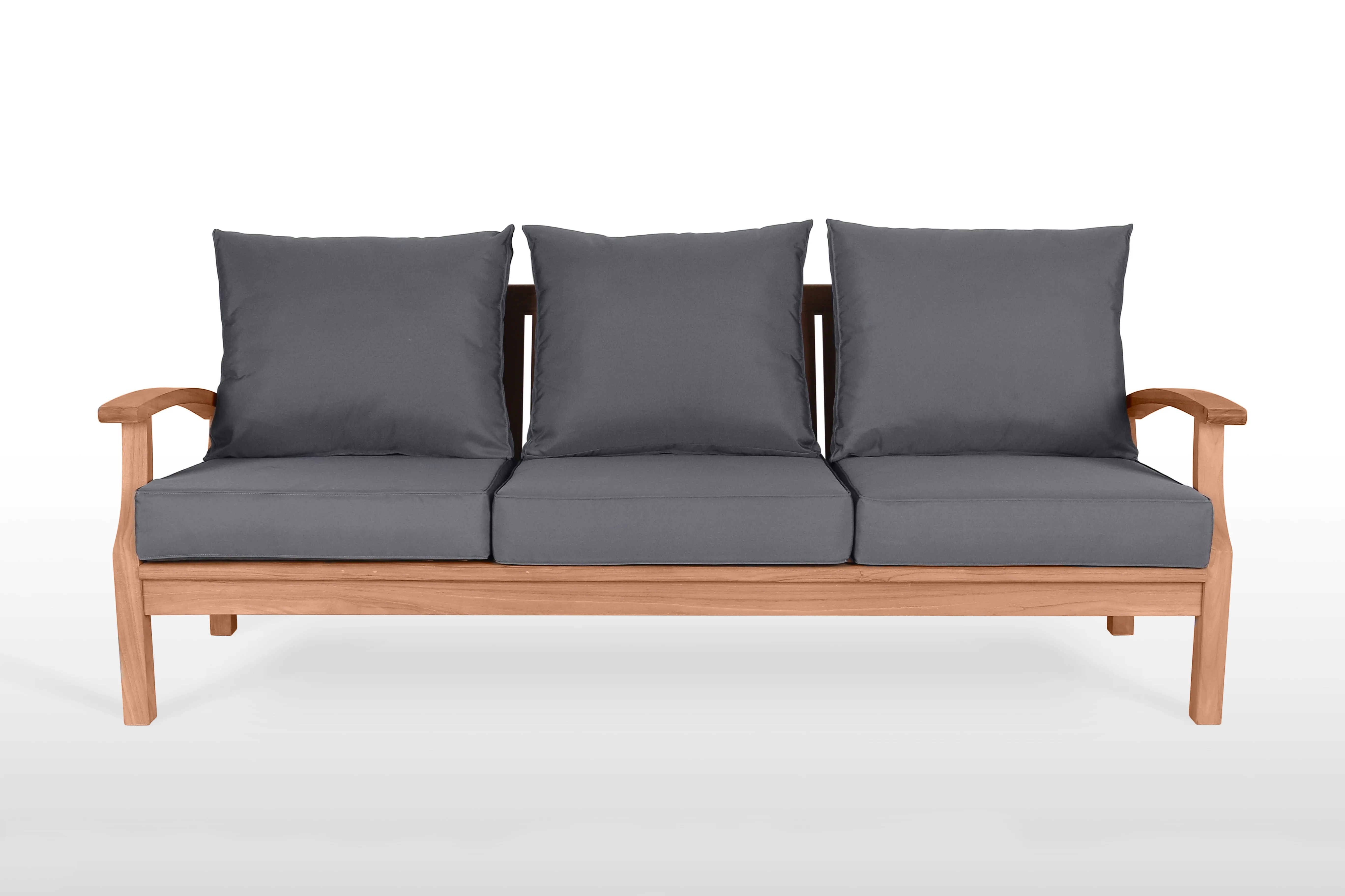 East India Lombok Three Seater Sofa with Cushions - Image 2