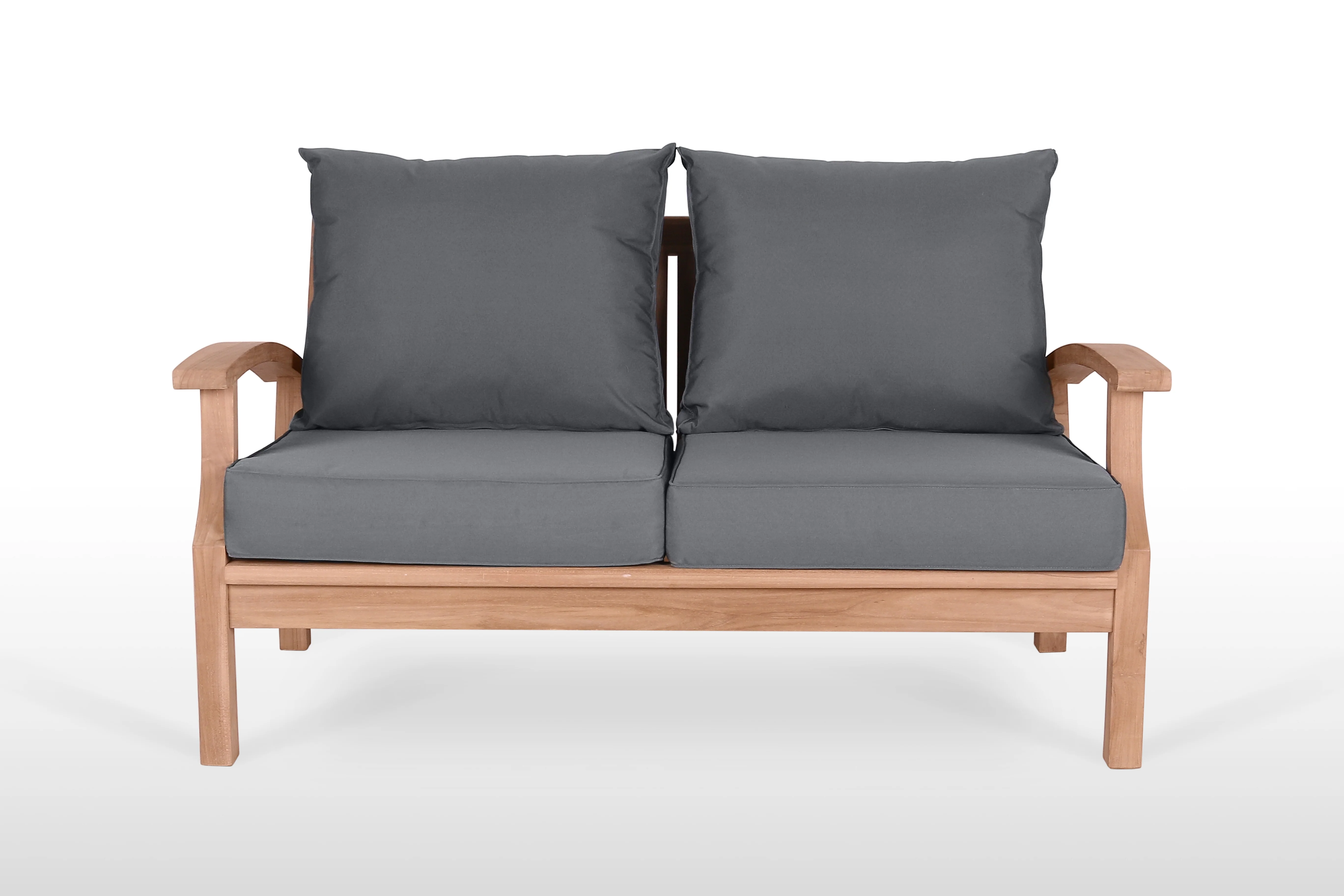 East India Lombok Two Seater Sofa with Cushions - Image 2
