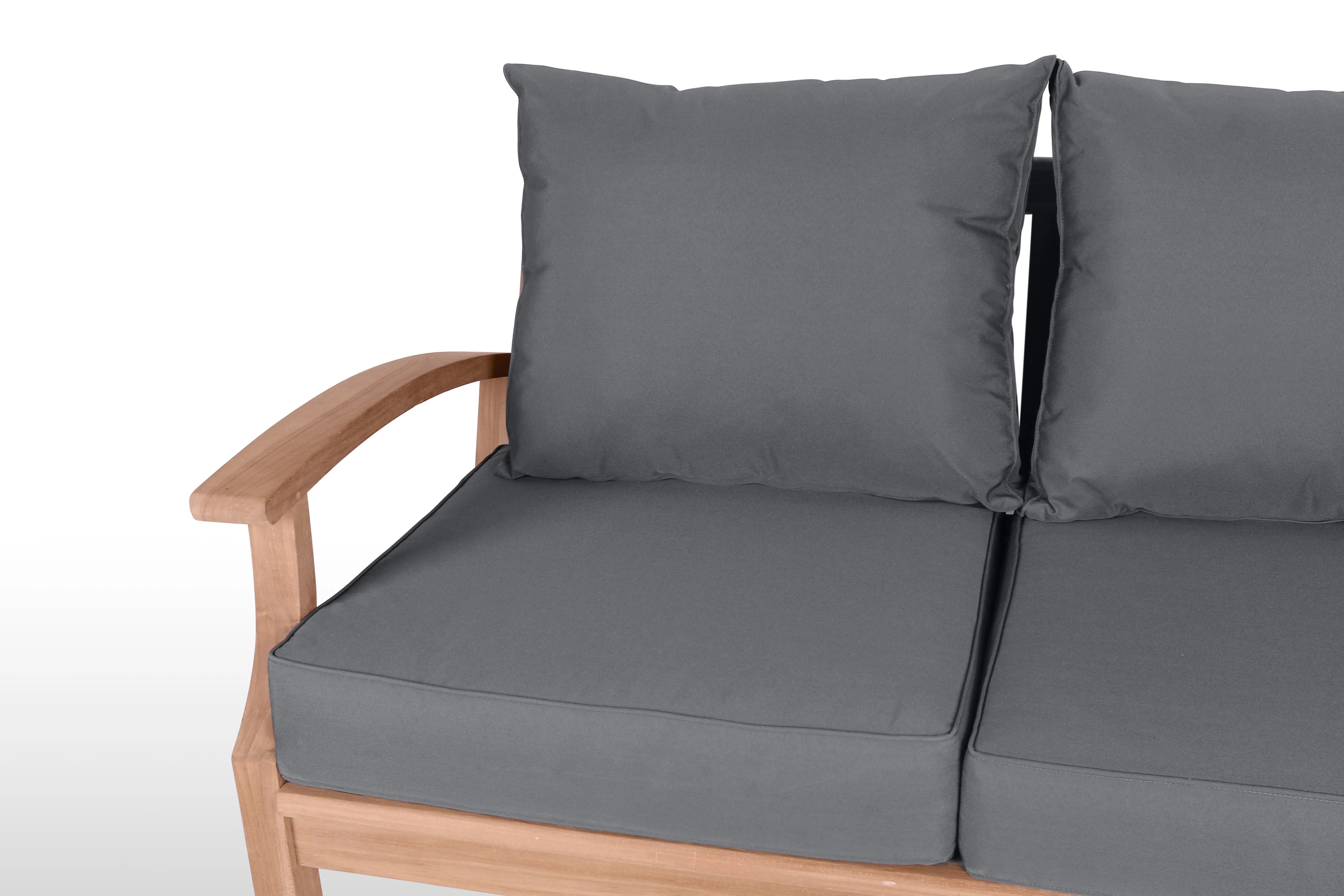 East India Lombok Two Seater Sofa with Cushions - Image 4