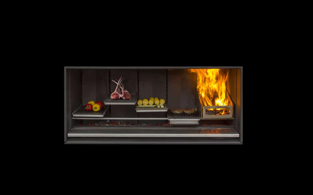 Clearance Sale - Escea EK1550 Outdoor Wood Fireplace Kitchen with Pizza Oven and Accessories - Image 4