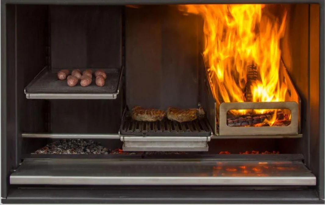 Clearance Sale - Escea EK1550 Outdoor Wood Fireplace Kitchen with Pizza Oven and Accessories - Image 6