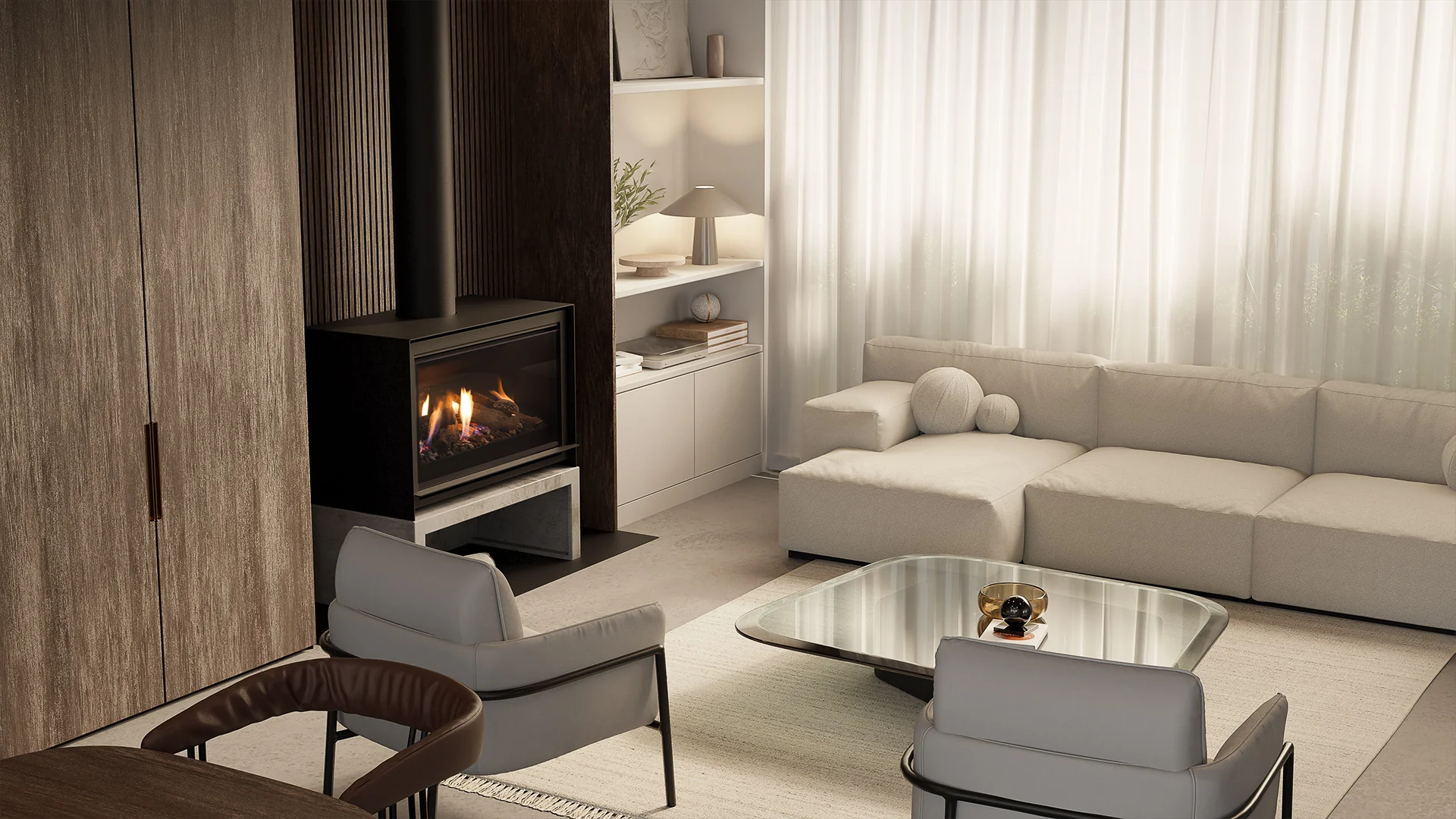 Escea DFS940 Freestanding Gas Fireplace - Image 4