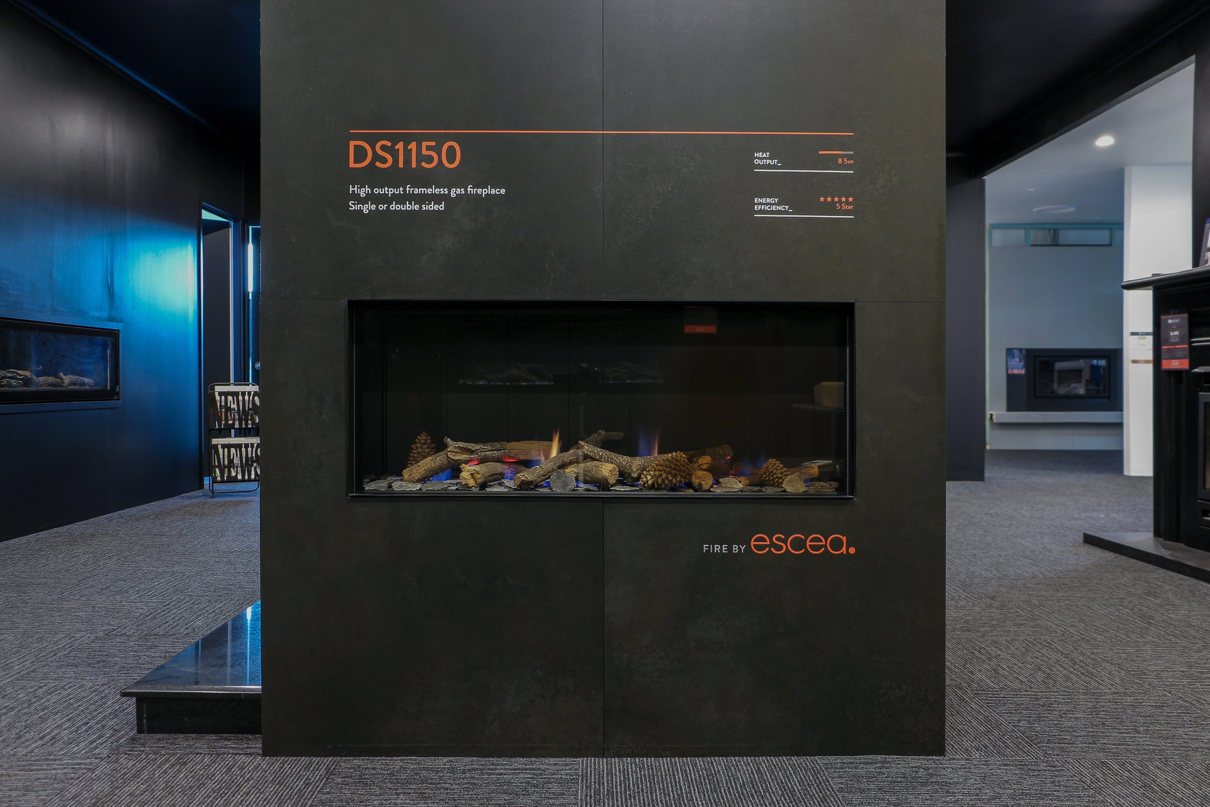 Escea DS1150 Single Sided Gas Fireplace - Image 3