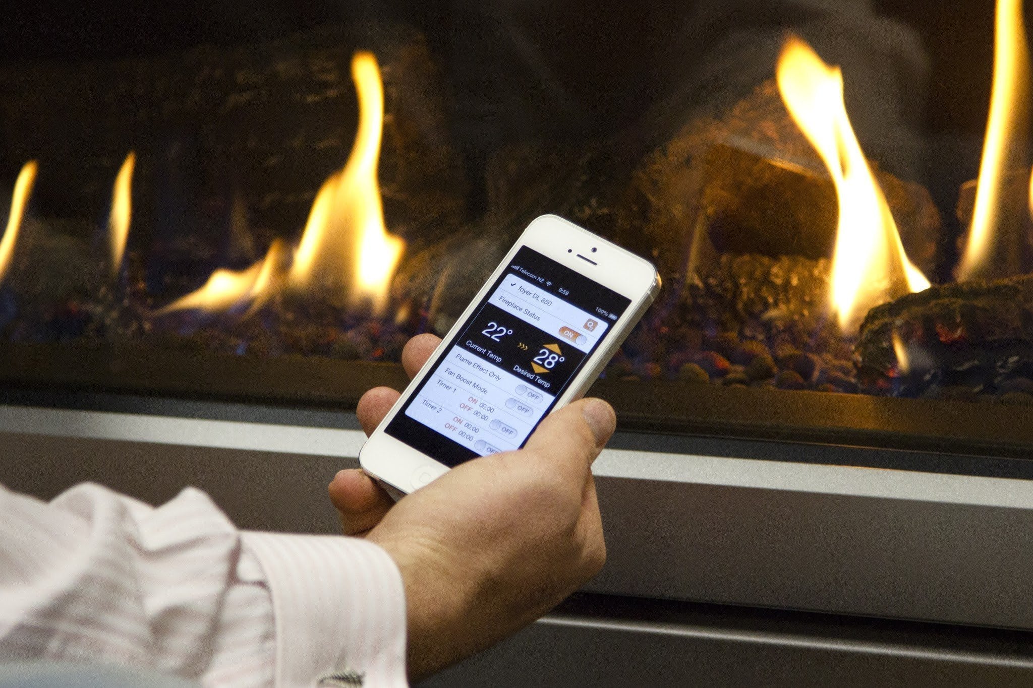 Escea DS1150 Single Sided Gas Fireplace - Image 7