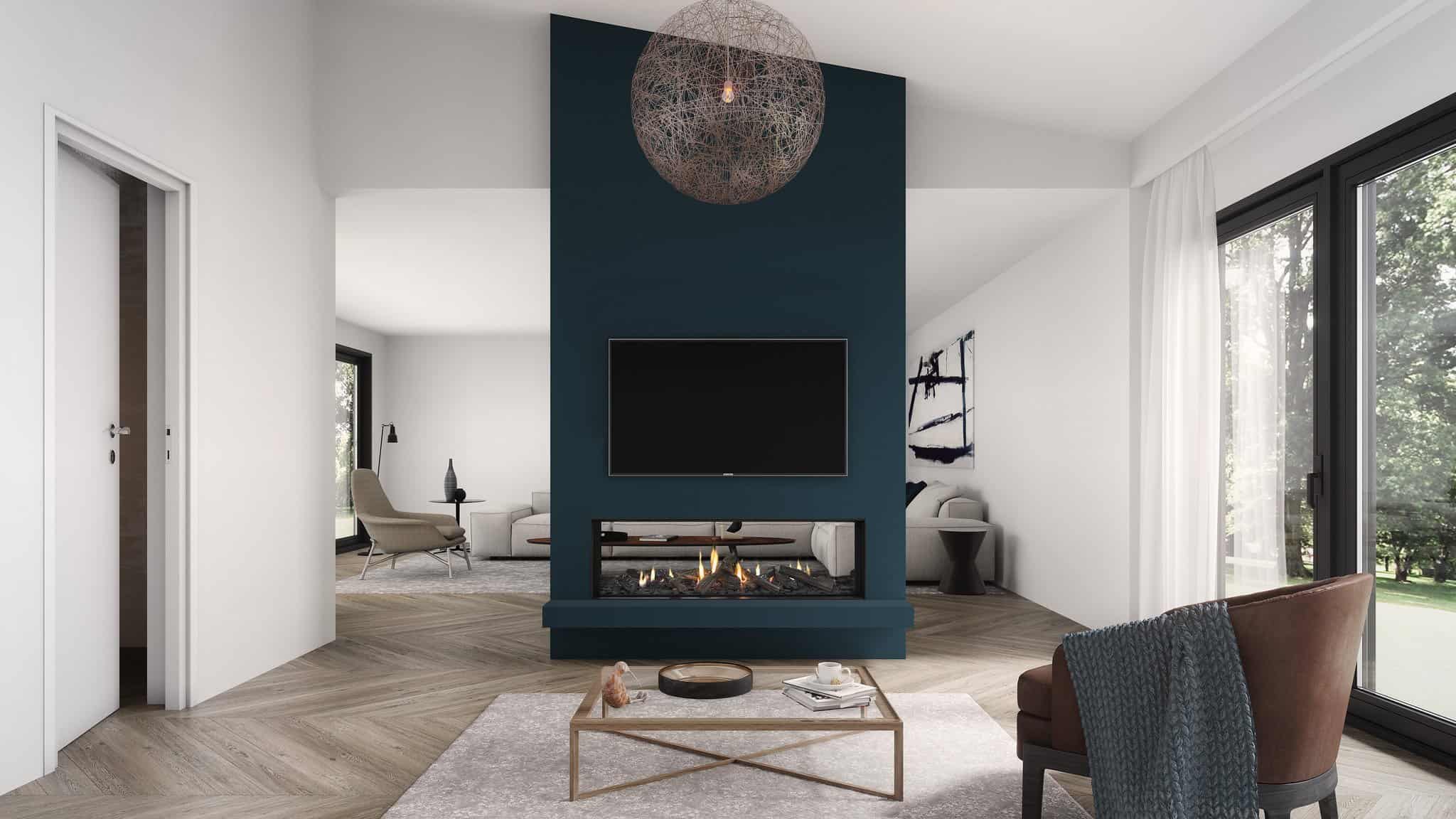 Escea DS1400 Double Sided Gas Fireplace - Image 7