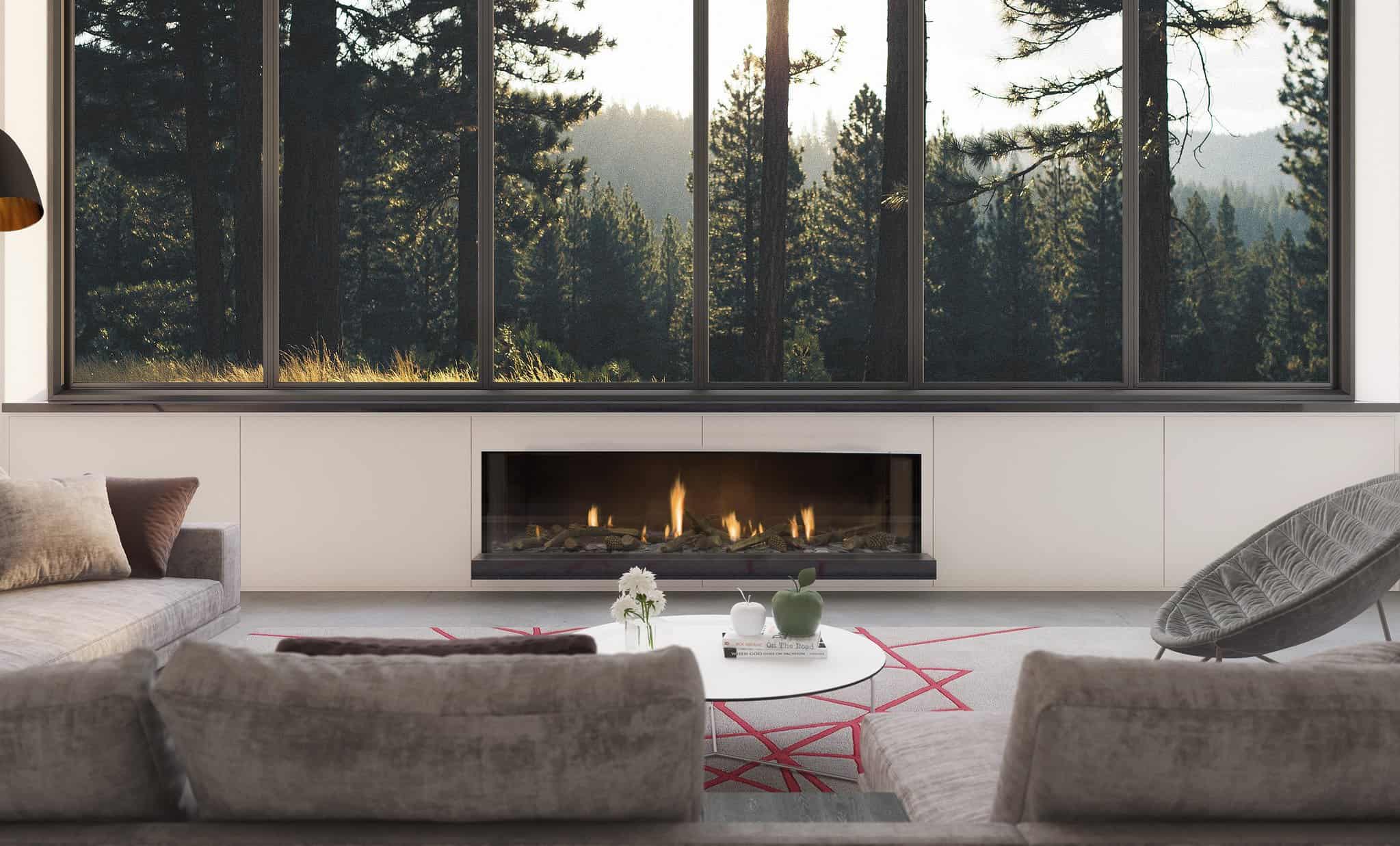 Escea DS1650 Single Sided Gas Fireplace - Image 4