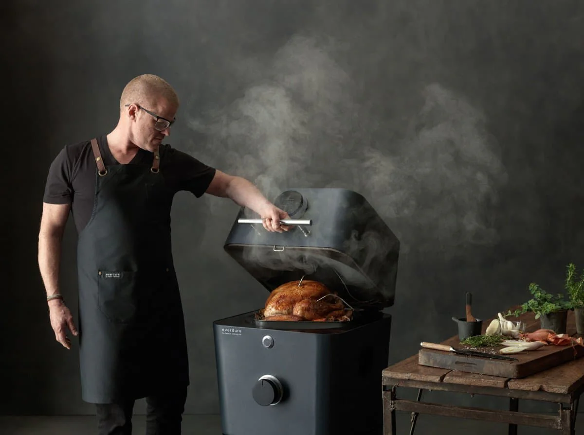 Everdure by Heston Blumenthal 4K Electric Ignition Charcoal BBQ Oven (Graphite) - Image 7