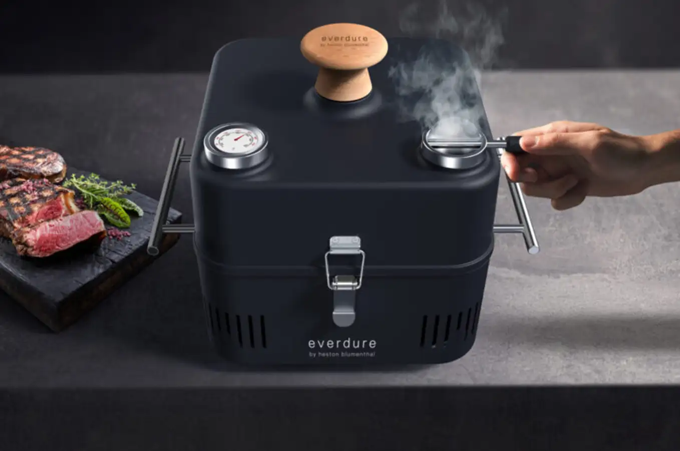 Everdure by Heston Portable Cube 360 with Roasting Hood - Image 8