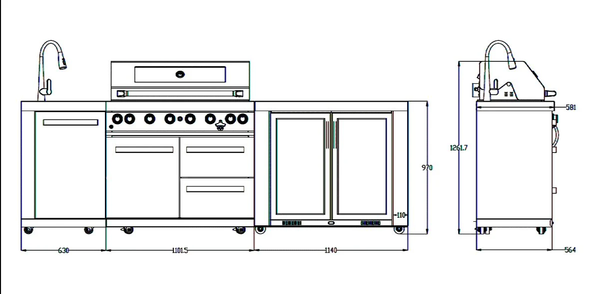 Everdure Neo Black Outdoor Kitchen - Image 17