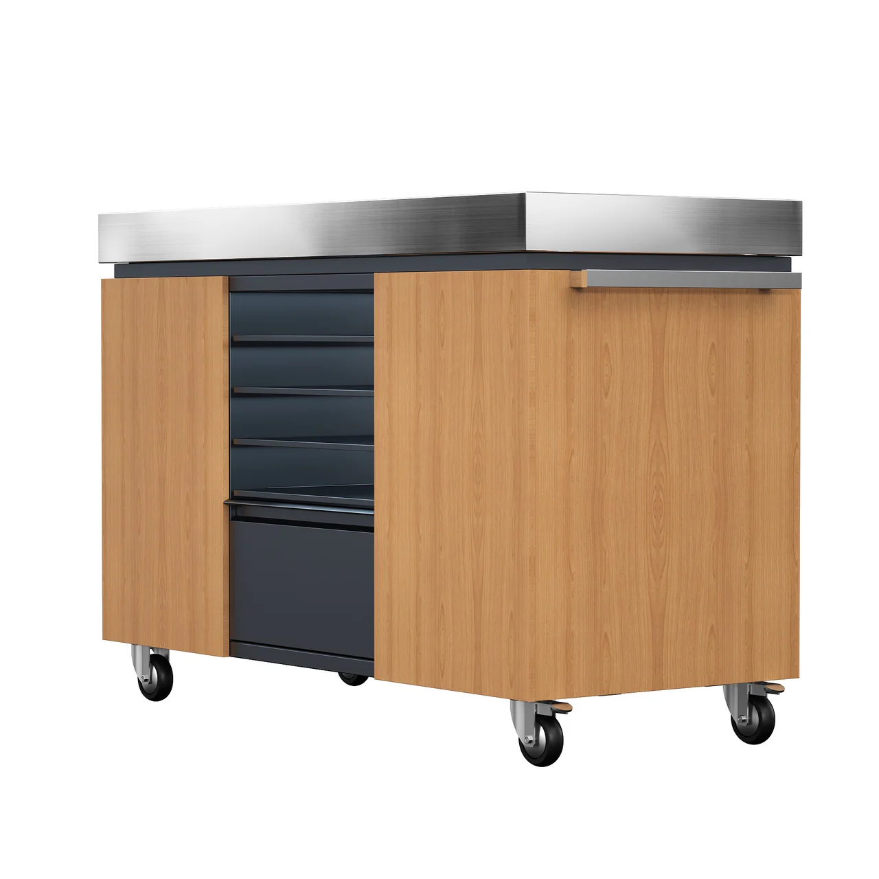 Everdure Pizza Oven Preparation Table - Timber Look - Image 2