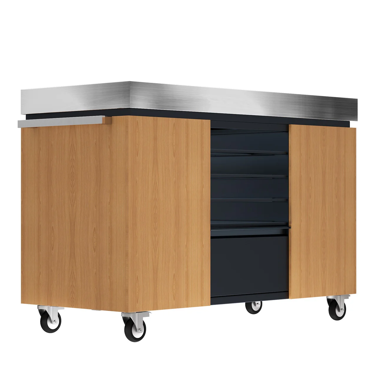 Everdure Pizza Oven Preparation Table - Timber Look - Image 4