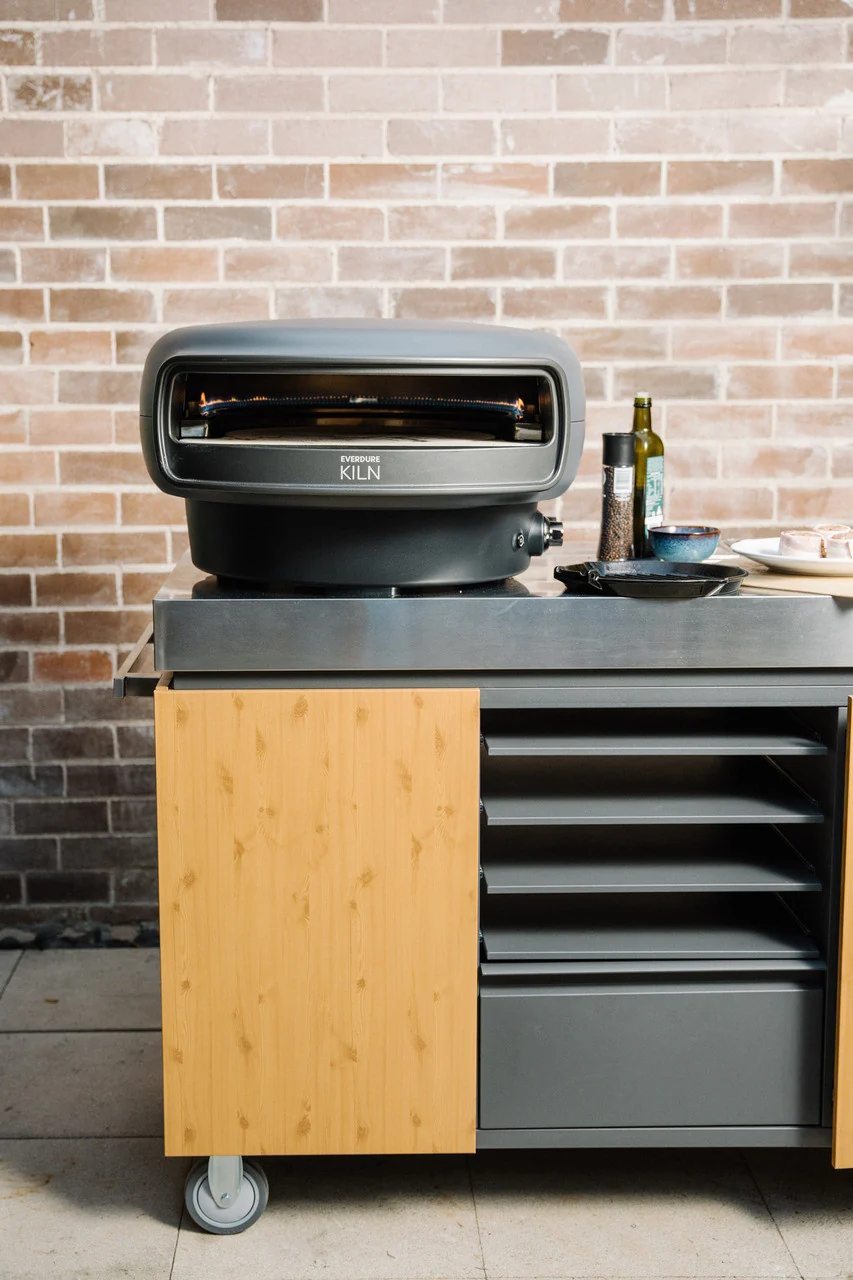 Everdure Pizza Oven Preparation Table - Timber Look - Image 6