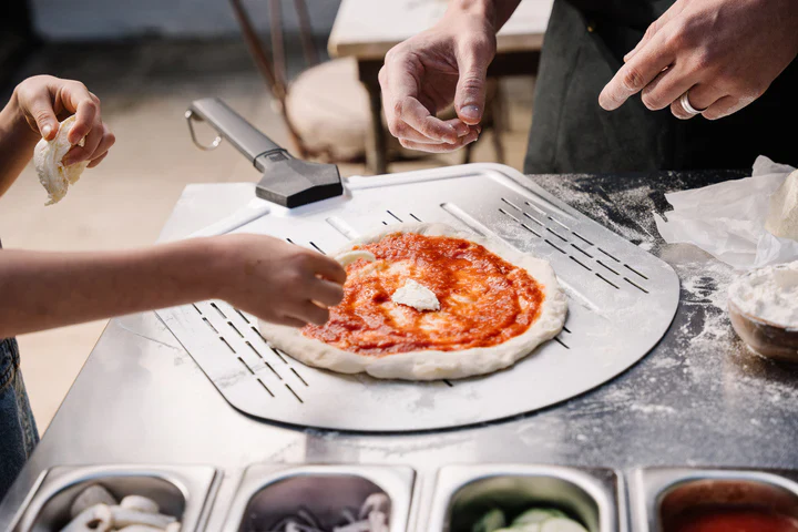 Everdure Pizza Oven Preparation Table - Timber Look - Image 9