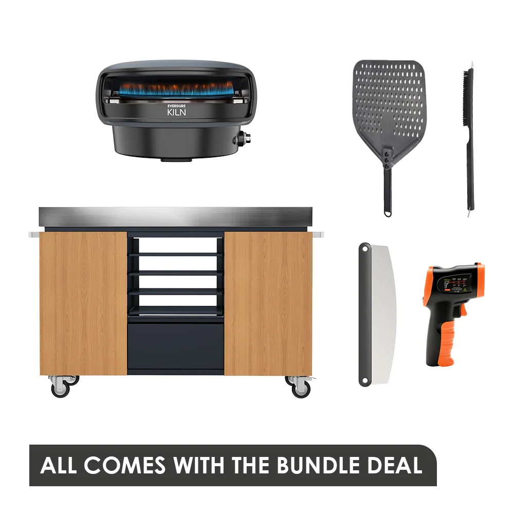 Everdure Kiln 2 LPG Pizza Oven and Preparation Table Party Bundle - Image 2
