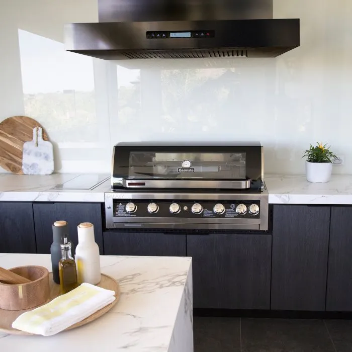 Excelsior 1480mm Outdoor Wall Mounted BBQ Rangehood - 304 Stainless Steel with Black Finish - Image 5