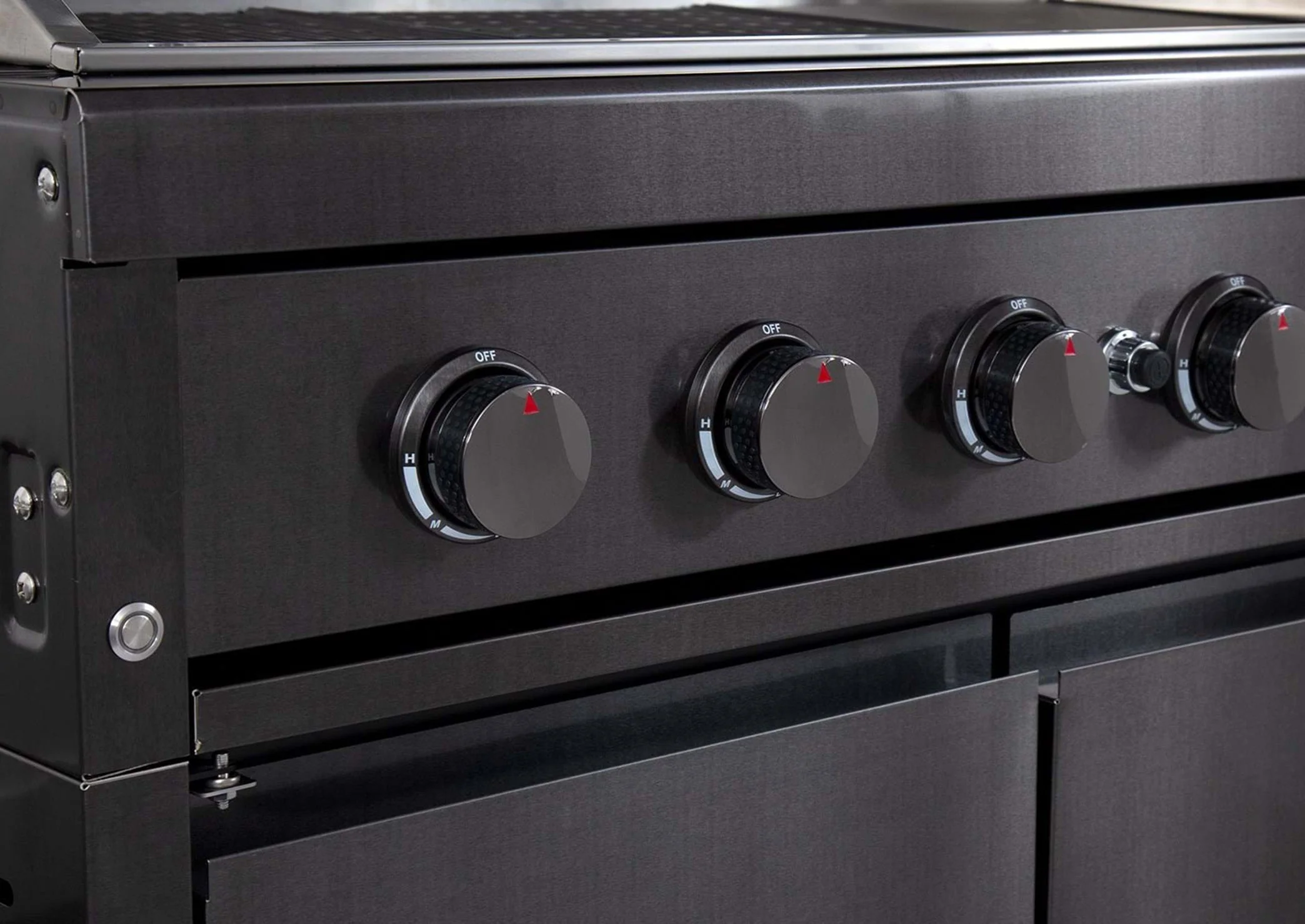 Gasmate Nova MK2 Graphite Outdoor Kitchen with Drawers, Sink, BBQ, Single Door Fridge + Top and Storage - Image 14