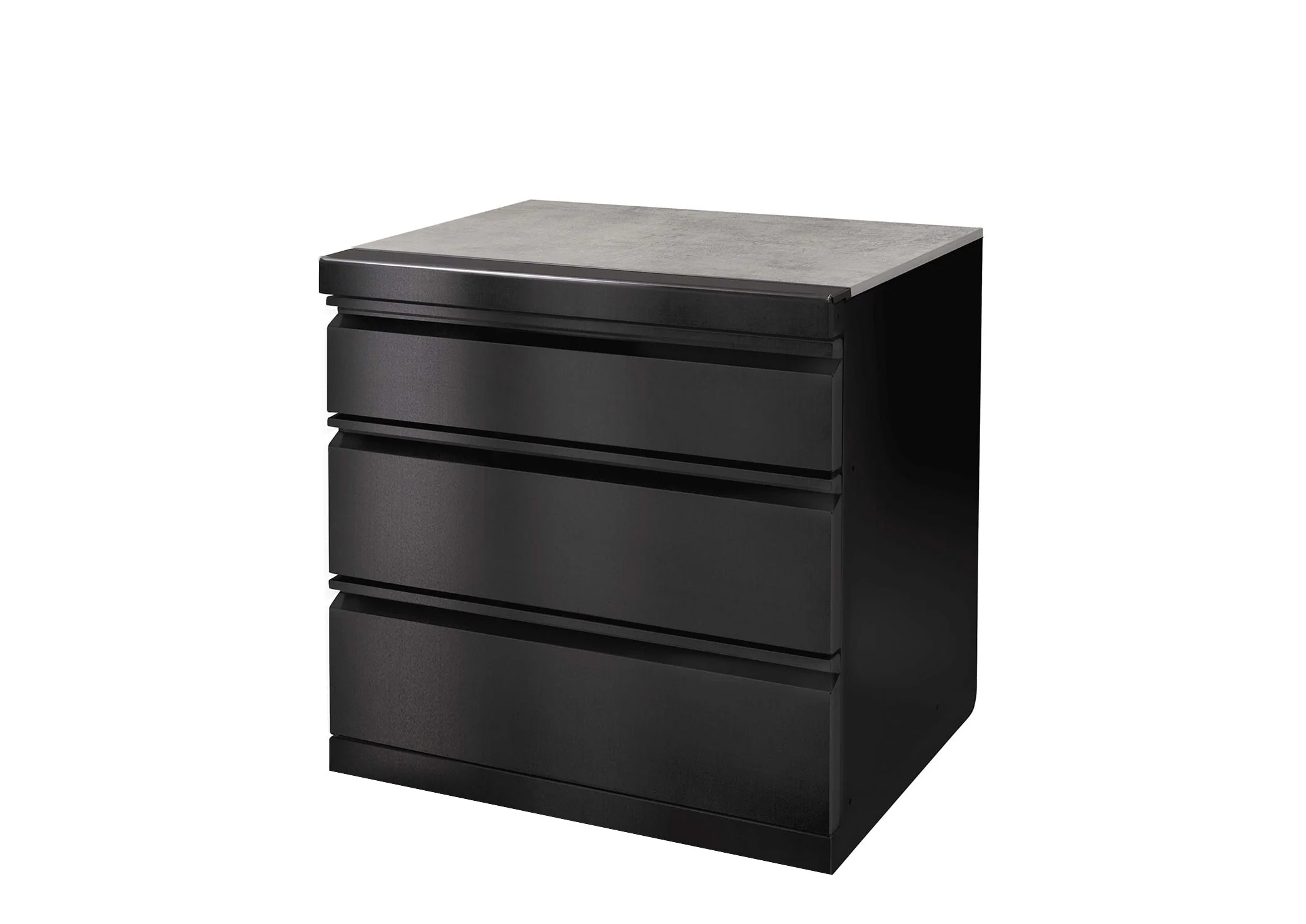 Gasmate Nova MK2 Graphite Outdoor Kitchen with Drawers, Sink, BBQ, Single Door Fridge + Top and Storage - Image 4