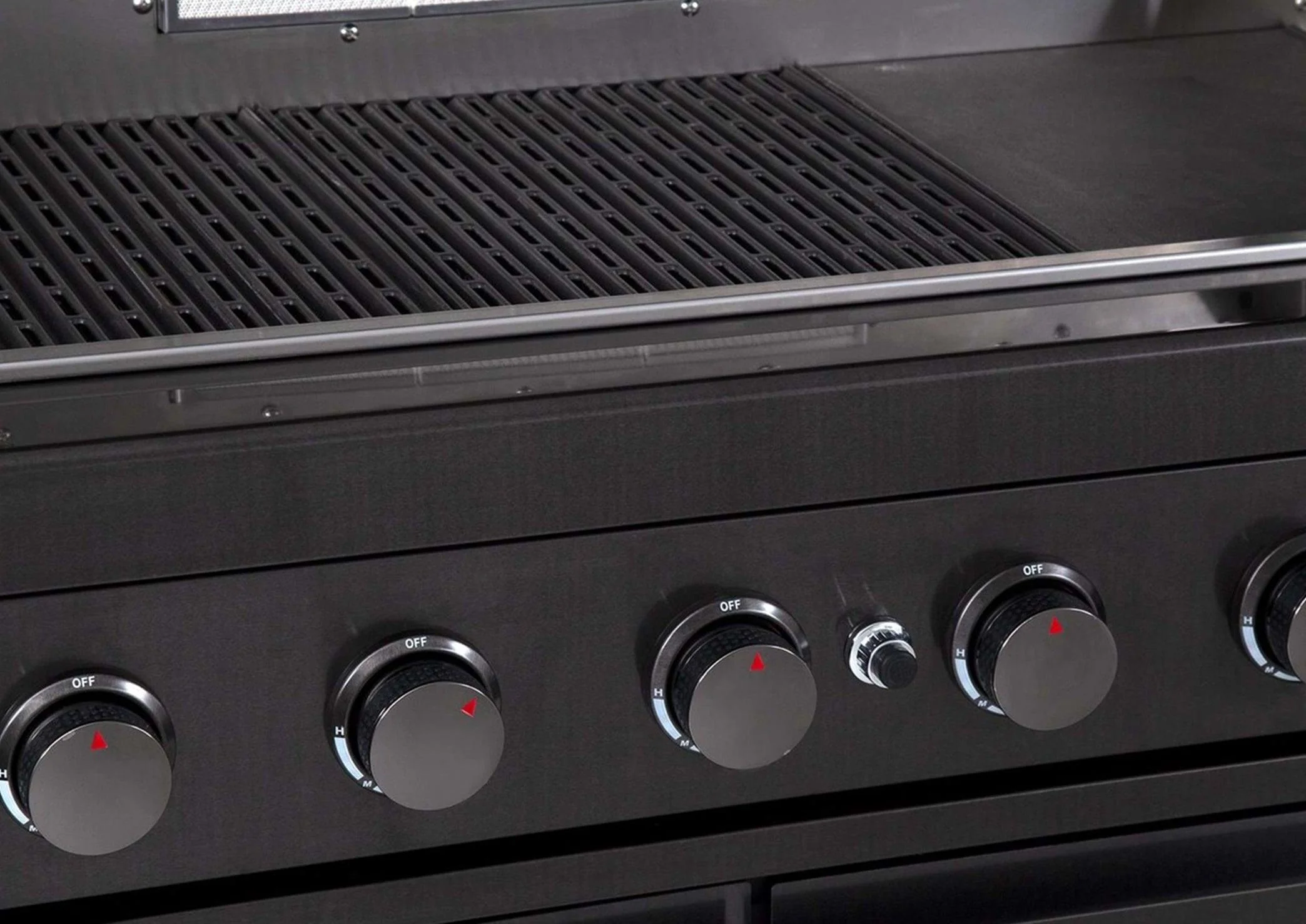 Gasmate Nova MK2 Graphite Outdoor Kitchen with Storage, 6 Burner BBQ and Single Door Fridge + Top - Image 13