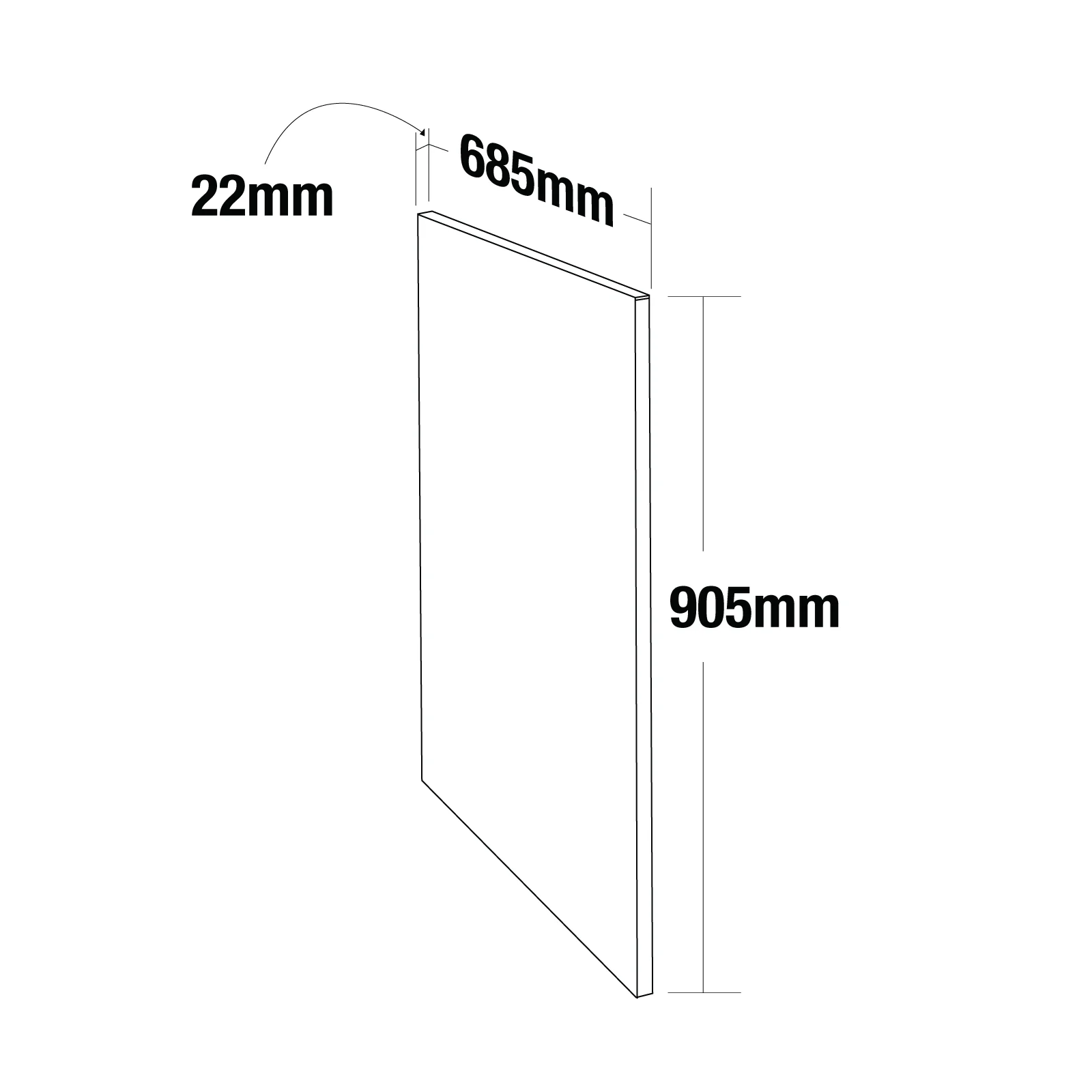 Gasmate Nova MK2 Kitchen Compact Laminate End Panels - Image 2