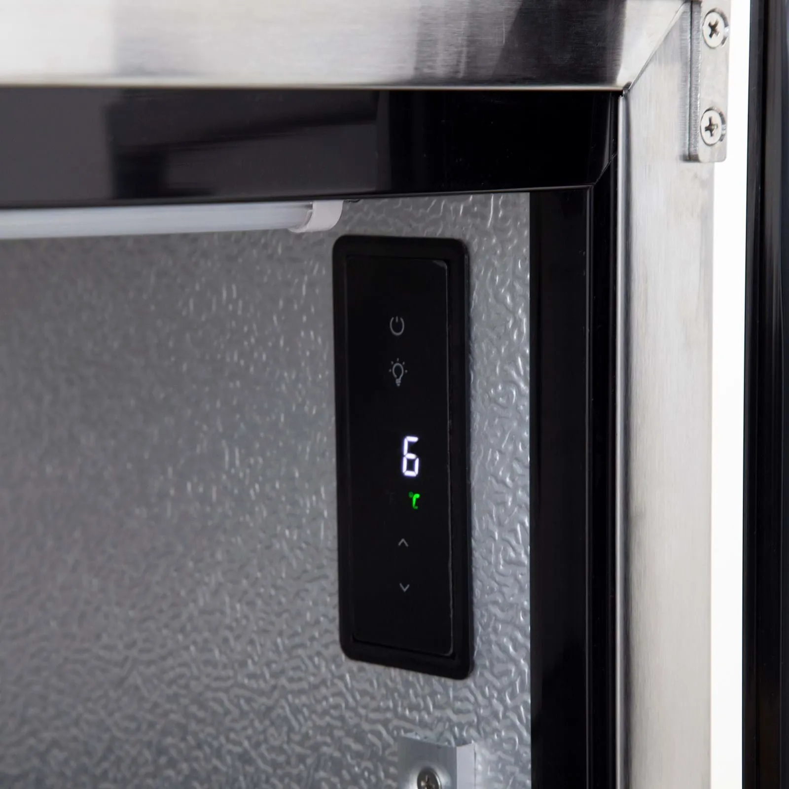 Gasmate 187 Litre Premium Double Glass Door Bar Fridge with Aluminium Interior - BFR2080 - Image 5