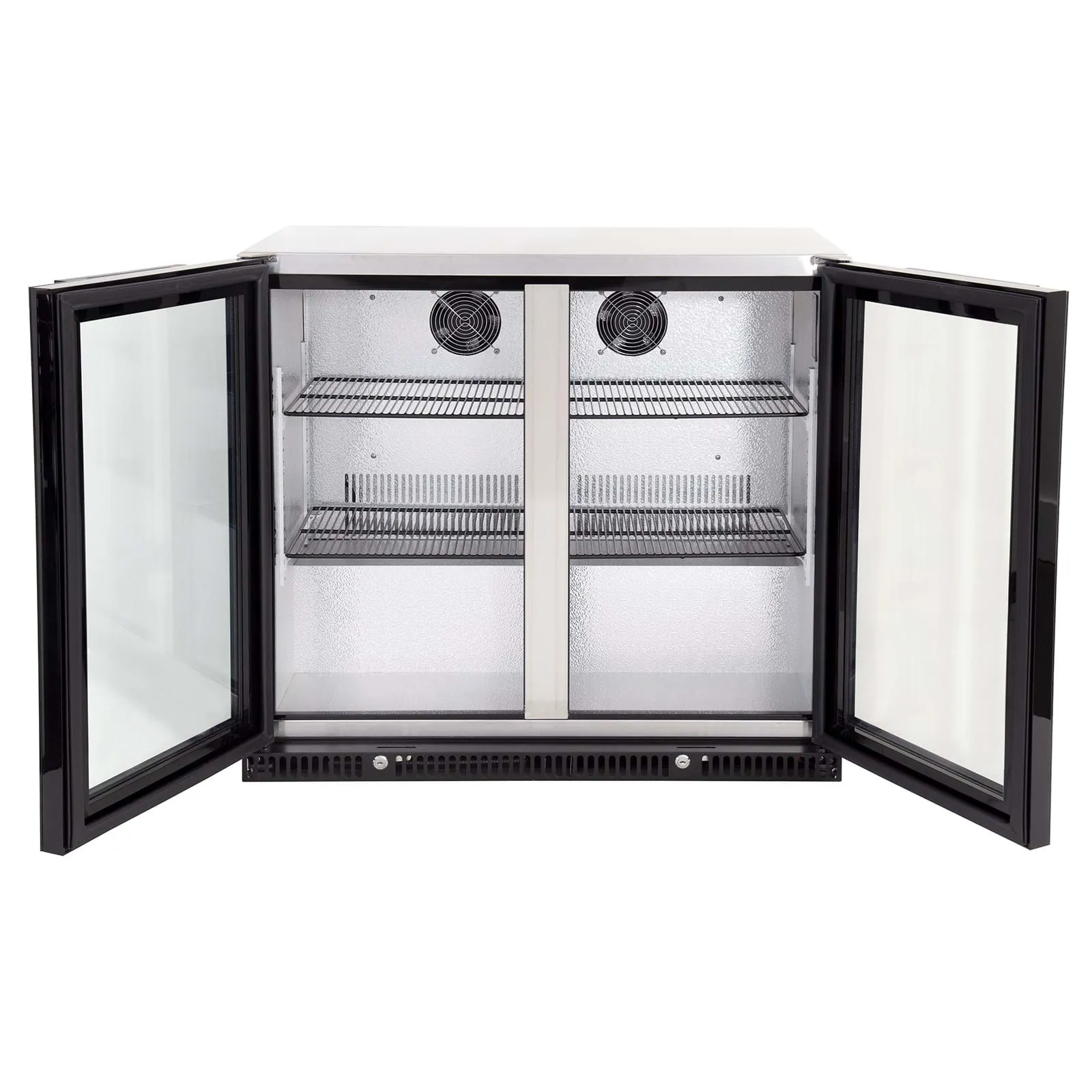 Gasmate 187 Litre Premium Double Glass Door Bar Fridge with Aluminium Interior - BFR2080 - Image 6