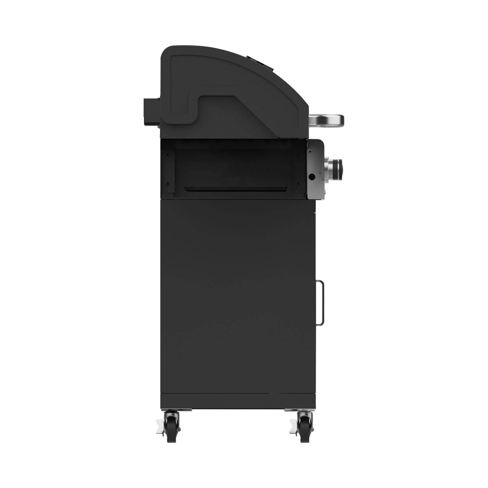 Gasmate Quasar 4 Burner Trolley BBQ with Solid Hood & Side Burner - Image 3