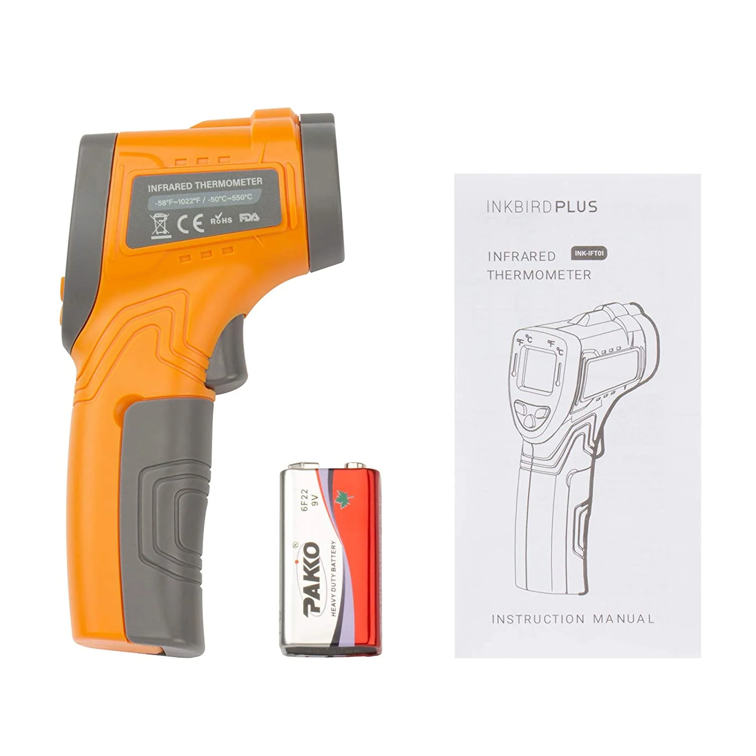 Inkbird Laser Digital IR Thermometer Gun - Image 5