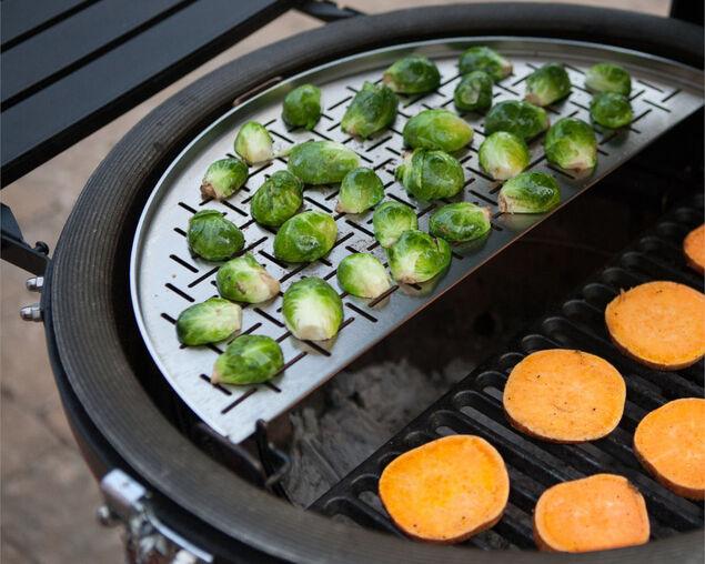 Kamado Joe Half Moon Stainless Steel Cooking Grate (for Fish & Veggies) - Image 3