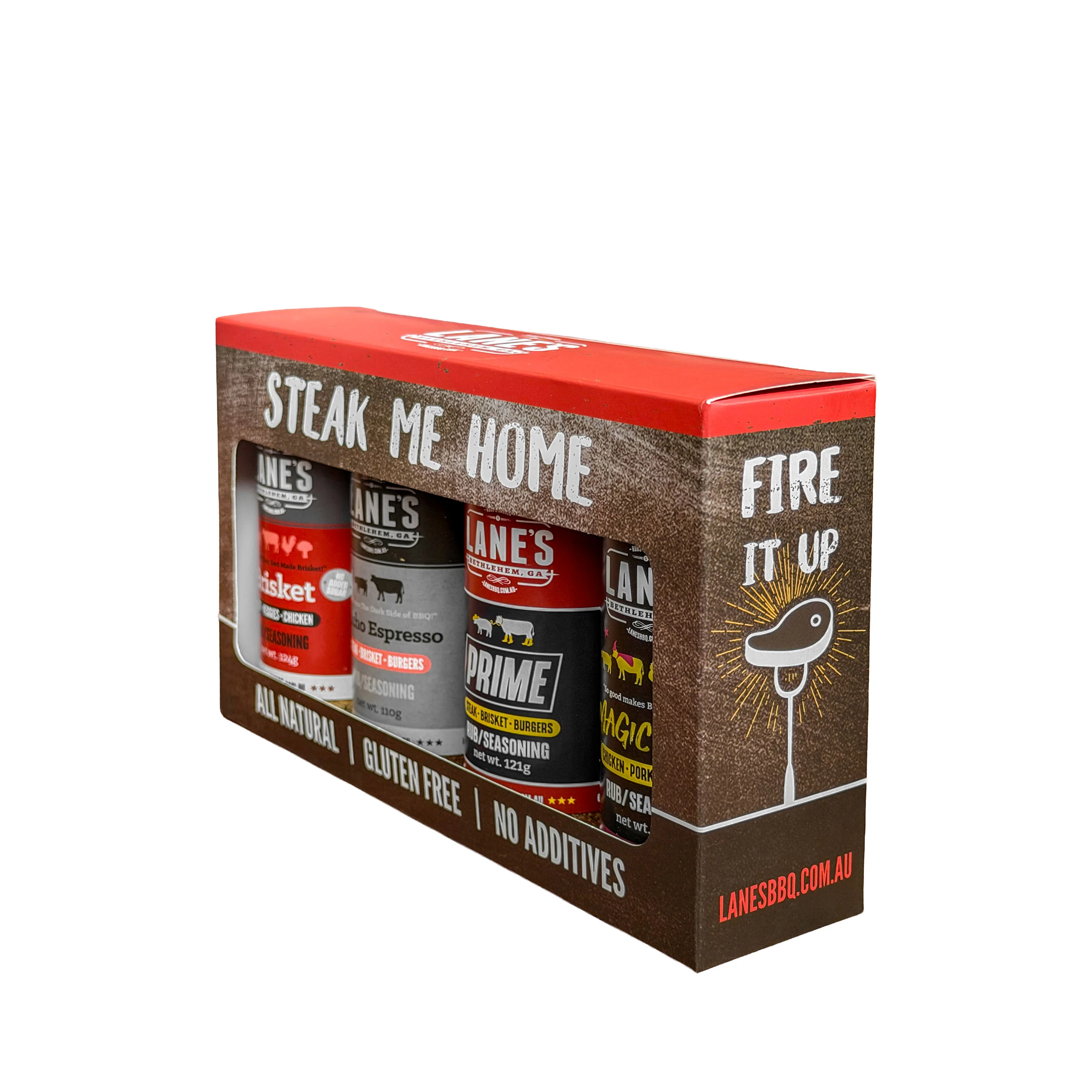 Lanes BBQ Steak Me Home - 4 Rub Gift Set