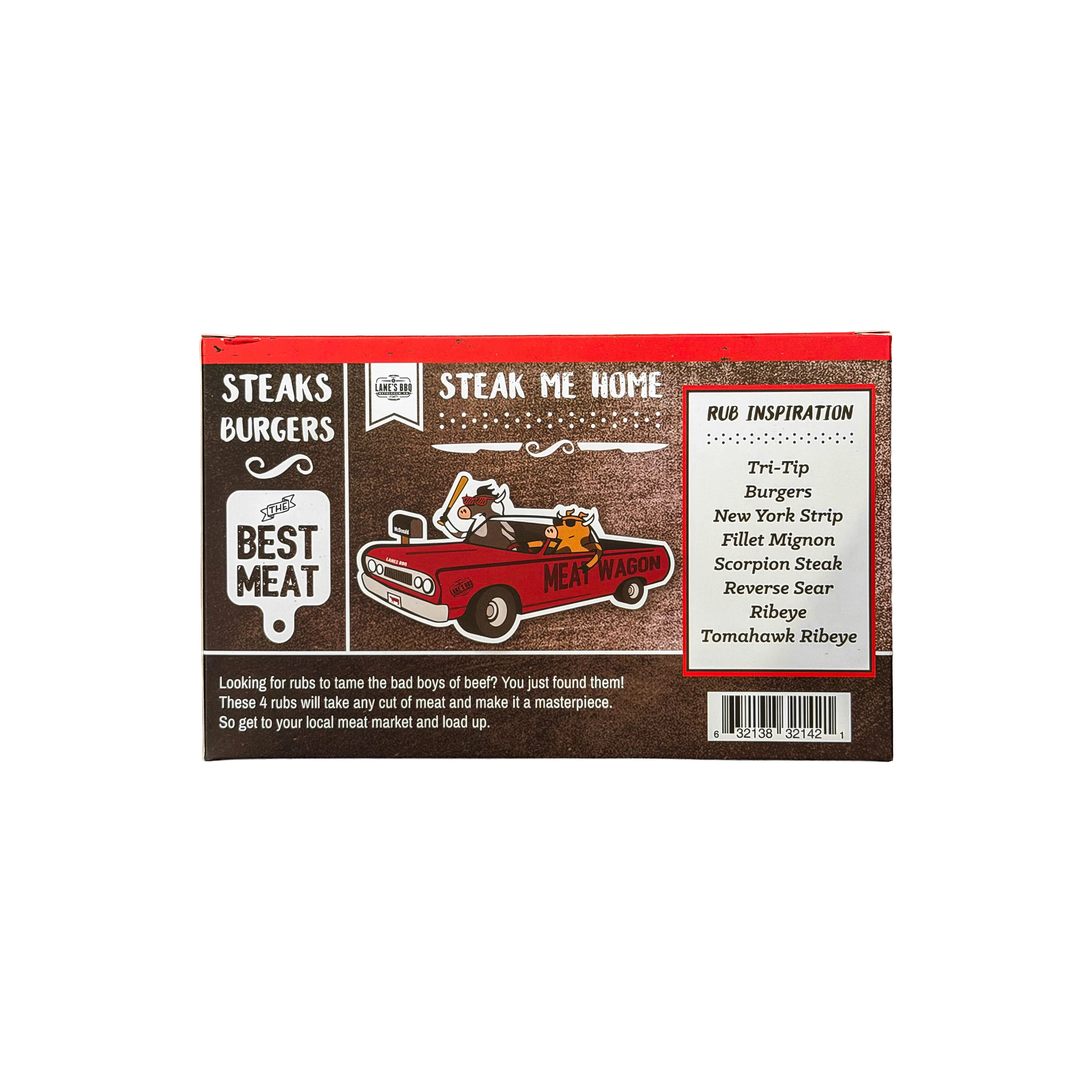 Lanes BBQ Steak Me Home - 4 Rub Gift Set - Image 2
