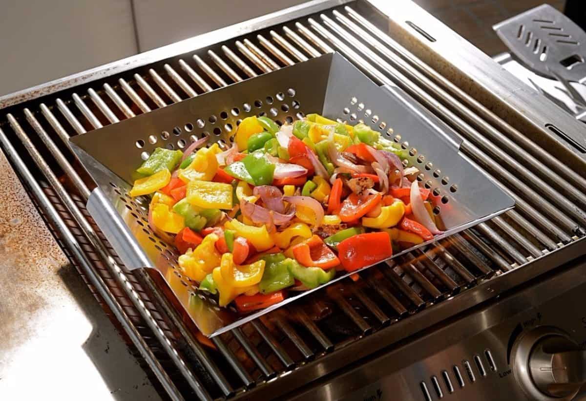 Man Law Stainless Steel Square Perforated Wok - Image 2